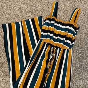 Soft Striped Jumpsuit